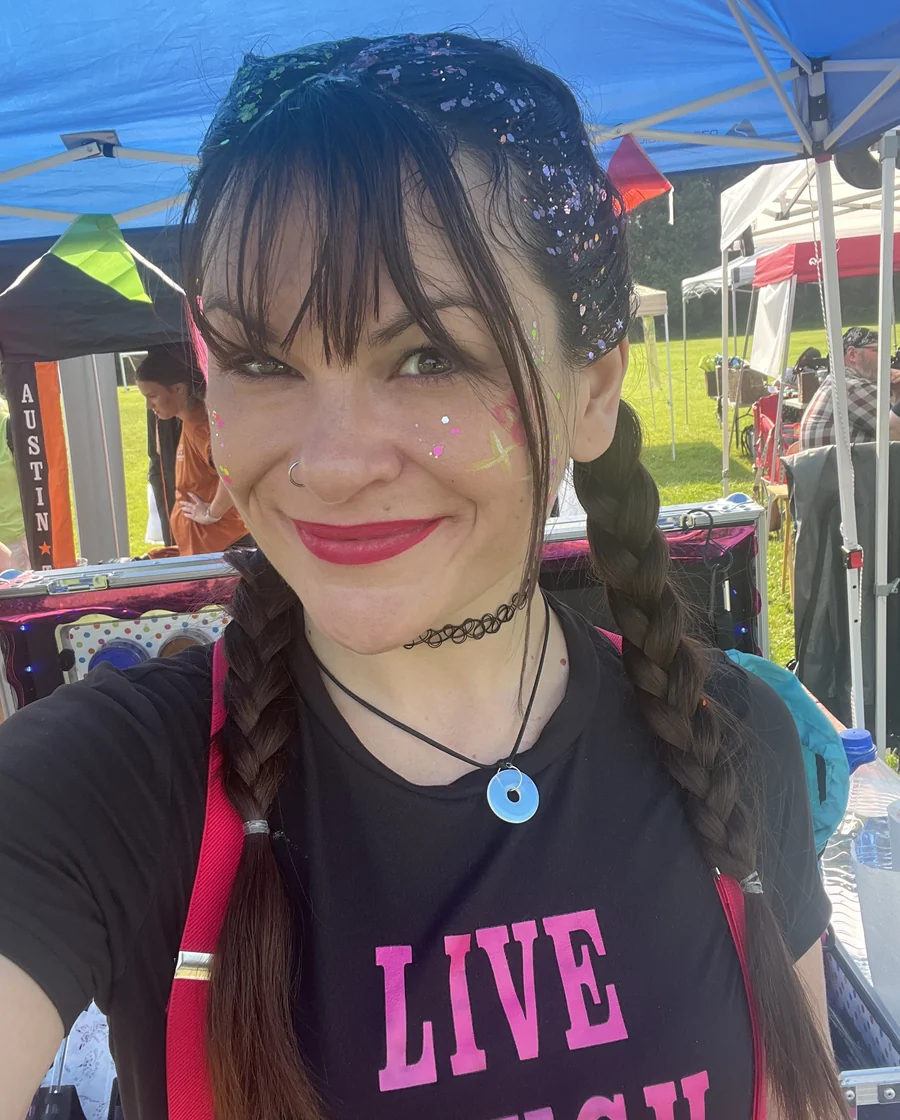 Mel at an event.