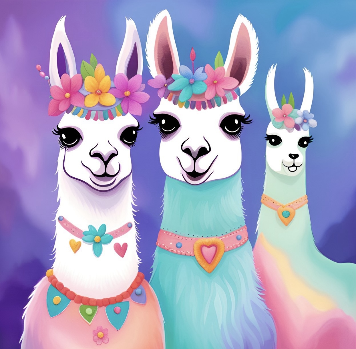 Luminous Healers of Llamalandia: A Cosmic Tale of Joyful Illumination